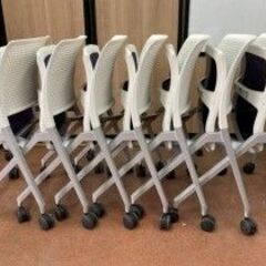 【7脚セット】コクヨ　ネスティングチェア　CK370PAW　スタックチェア　ミーティングチェア