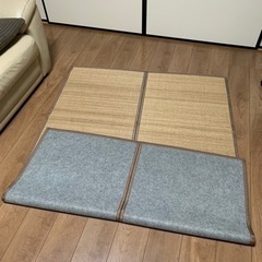 ニトリ　イグサ　ラグの画像