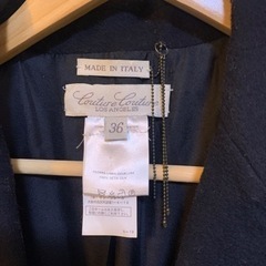 クチュールクチュール☆イタリア製☆パフスリーブウールコート☆36サイズの画像