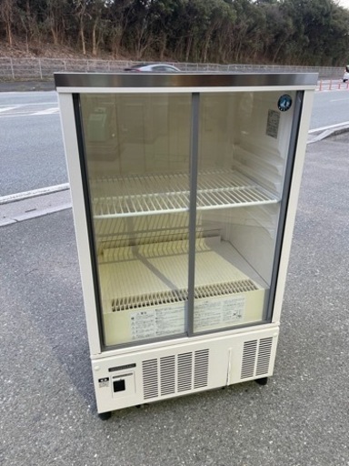 ■中古品 ホシザキ小形冷蔵ショーケース SSB-63CTL2 2018年 124L 630ｘ450ｘ1080ｍｍ 動作問題なし■