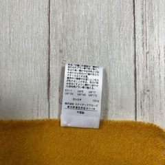 65%引き！■ほぼ未使用／カシミヤ100%■ユナイテッドアローズ／黄色／無地／マフラーの画像