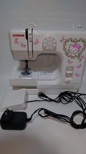 急募！これからの時期に！キティちゃんの電動ミシン ジャノメ　MODEL 525　KT-35