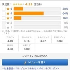 Panasonic速乾ドライヤーの画像