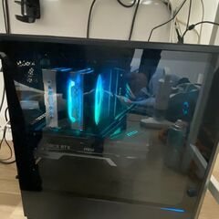RTX4070ti　ゲーミングPC　モニター３枚マウスキーボード付き