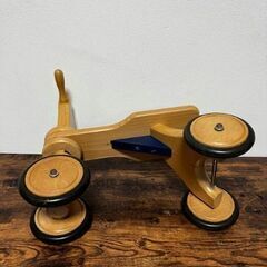 ☆彡知育玩具☆彡　ボーネルンド　木製四輪プッシュバイク　はじめての木製バイク　美品の画像