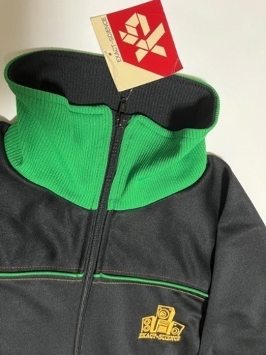 激レア　日本未発売　新品 デッドストック  EXACT-SCIENCE エグザクトサイエンス CHAMPION SOUND  トラック ジャケット ジャージ メンズ ブラック／グリーン Ｍ
