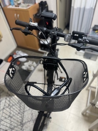 ERWAY-A01 6.4AH 電動アシスト自転車、カバー、カゴ、スマホスタンド付き