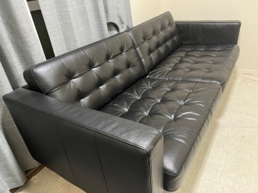 LANDSKRONA ランズクローナ 3人掛けソファ レザー ソファー 革張り イケア IKEA