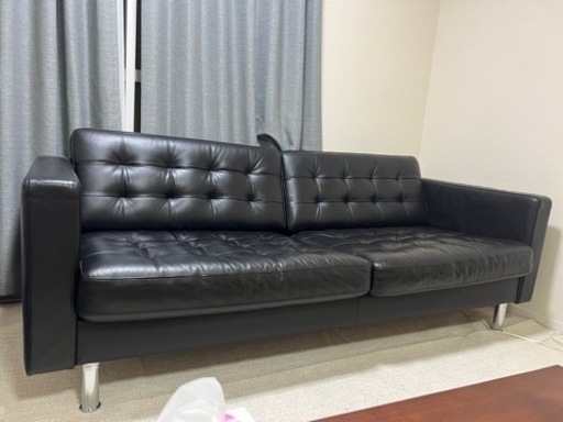 LANDSKRONA ランズクローナ 3人掛けソファ レザー ソファー 革張り イケア IKEA