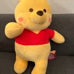くまのプーさん　スーパーラージぬいぐるみ　振り向きポーズ
