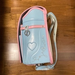 イオン　ランドセル　女の子　水色　トップバリュー　大容量タイプ　入学準備の画像