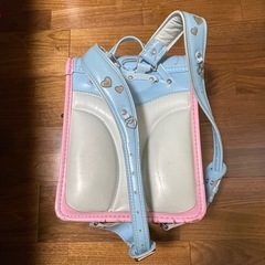 イオン　ランドセル　女の子　水色　トップバリュー　大容量タイプ　入学準備の画像