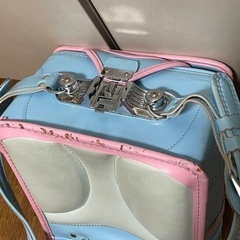 イオン　ランドセル　女の子　水色　トップバリュー　大容量タイプ　入学準備の画像
