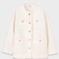 ⑧【美品】セレモニーにもカジュアルにもOK  ツイード ジャケット