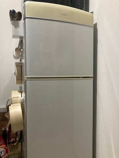 シャープ SHARP冷凍冷蔵庫 140L   SJ-14G-W作動品