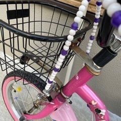 ミニーキッズ自転車16インチの画像