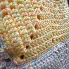 手編みのカバーの画像