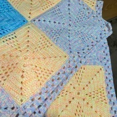 手編みのカバーの画像