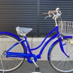 【27インチ自転車】変速なし　リヤタイヤ、前カゴ、サドル新品❗️若林自転車　浜大津店　SALE中❗️