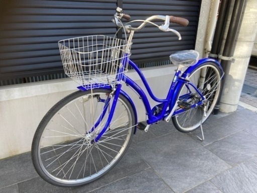 【27インチ自転車】変速なし　リヤタイヤ、前カゴ、サドル新品❗️若林自転車　浜大津店　SALE中❗️