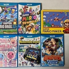 【取引成立】wiiU人気ソフト6本セット　マリオ系多数、起動確認...