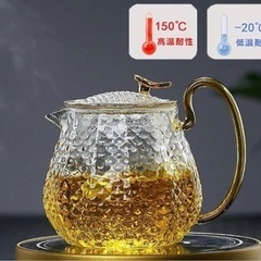 ティーポット 急須 耐熱ガラス 600ml 茶ポット の画像