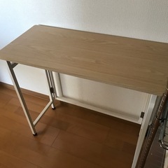 山善　折り畳みテーブル　デスク　リモートワーク