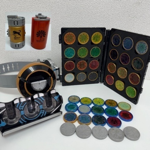 仮面ライダー　オーズドライバー  変身ベルト　メダル43枚セット　カンドロイド