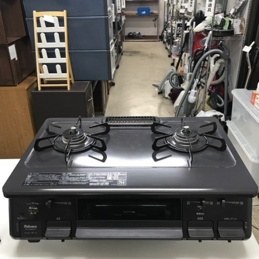 K2402-885 Paloma ガスコンロ LPガス用 PA-S54B-R 2023年製 動作確認済み 取説なし 汚れあり 中古