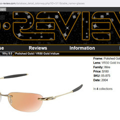 2004年 オークリー Why 8.0 磨かれた金 ゴールド　レンズ　 サングラス　ハードとソフトケースセット　Oakley sunglasses　polished goldの画像