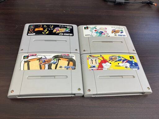 スーパーファミコン　ボンバーマン　4本セット！　レトロゲーム