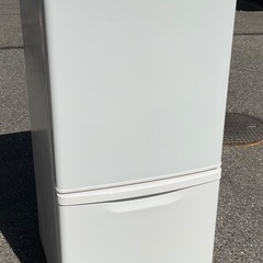 【RKGRE-289】特価！Panasonic/138L 2ドア冷凍冷蔵庫/NR-BW14DJ-W/中古品/2021年製/当社より近隣無料配達！ 
