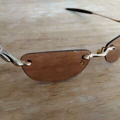 2004年 オークリー Why 8.0 磨かれた金 ゴールド　レンズ　 サングラス　ハードとソフトケースセット　Oakley sunglasses　polished goldの画像