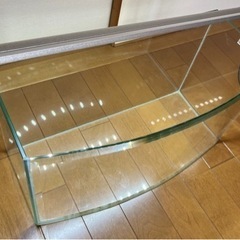 水作  45cm水槽　希少　曲面ガラス　水作LEDライトセットの画像