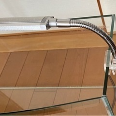 水作  45cm水槽　希少　曲面ガラス　水作LEDライトセットの画像