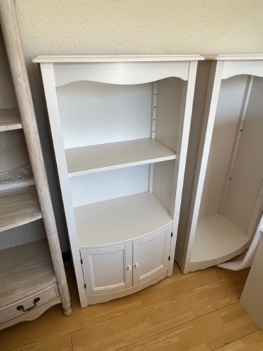 新品リリーホワイトリリージョン子供部屋収納フリル可愛い