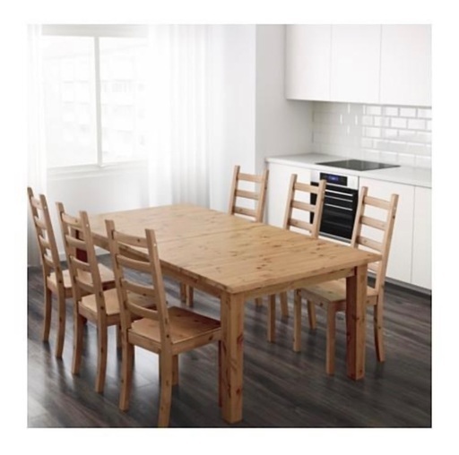 IKEA ダイニングテーブル　STORNAS 伸縮可能　ディスプレイ用にも