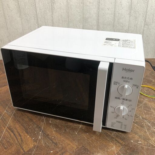 終 ハイアール 家庭用 電子レンジ JM-17F-50 2016年製 50Hz専用 白 ホワイト 24b菊倉MZ