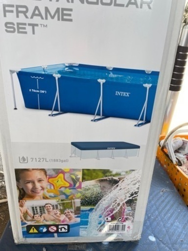 新品　インテックス　プール　カバー付　4.5m ×2.2m  大型