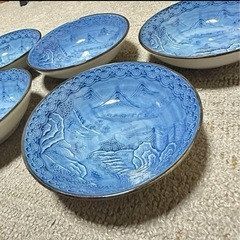 値下げ　新品未使用　肥前哲三郎窯　有田焼　小皿5枚　器5枚セットの画像