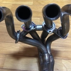 カワサキ純正 NINJA ZX-25R 4気筒マフラー　現車取り外しの画像