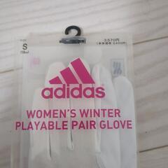 未使用品adidas両手用フリースグローブ冬用サイズSの画像