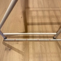 伸縮ランドリーラック　ハンガーバー付の画像