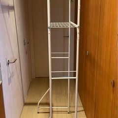 伸縮ランドリーラック　ハンガーバー付の画像