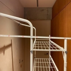 伸縮ランドリーラック　ハンガーバー付の画像