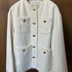 ⑧【美品】セレモニーにもカジュアルにもOK  ツイード ジャケットの画像