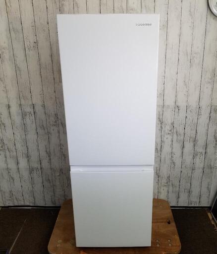 【高年式】ハイセンス 冷蔵庫 幅49cm 175L ホワイト HR-D1701W 2ドア 右開き 大容量冷蔵室122L スリム　2022年製品