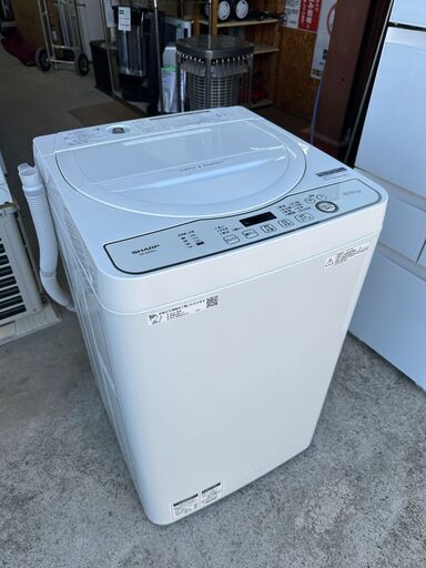 【動作保証あり】SHARP シャープ 2019年 ES-GE6DJ 6.0kg 洗濯機【管理KRS650】