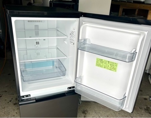札幌市内配送可 美品 22年製 SHARP シャープ 152L 2ドア冷蔵庫 SJ-D15H-H つけかえどっちもドア