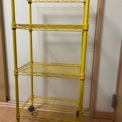 美品　黄色いラック
